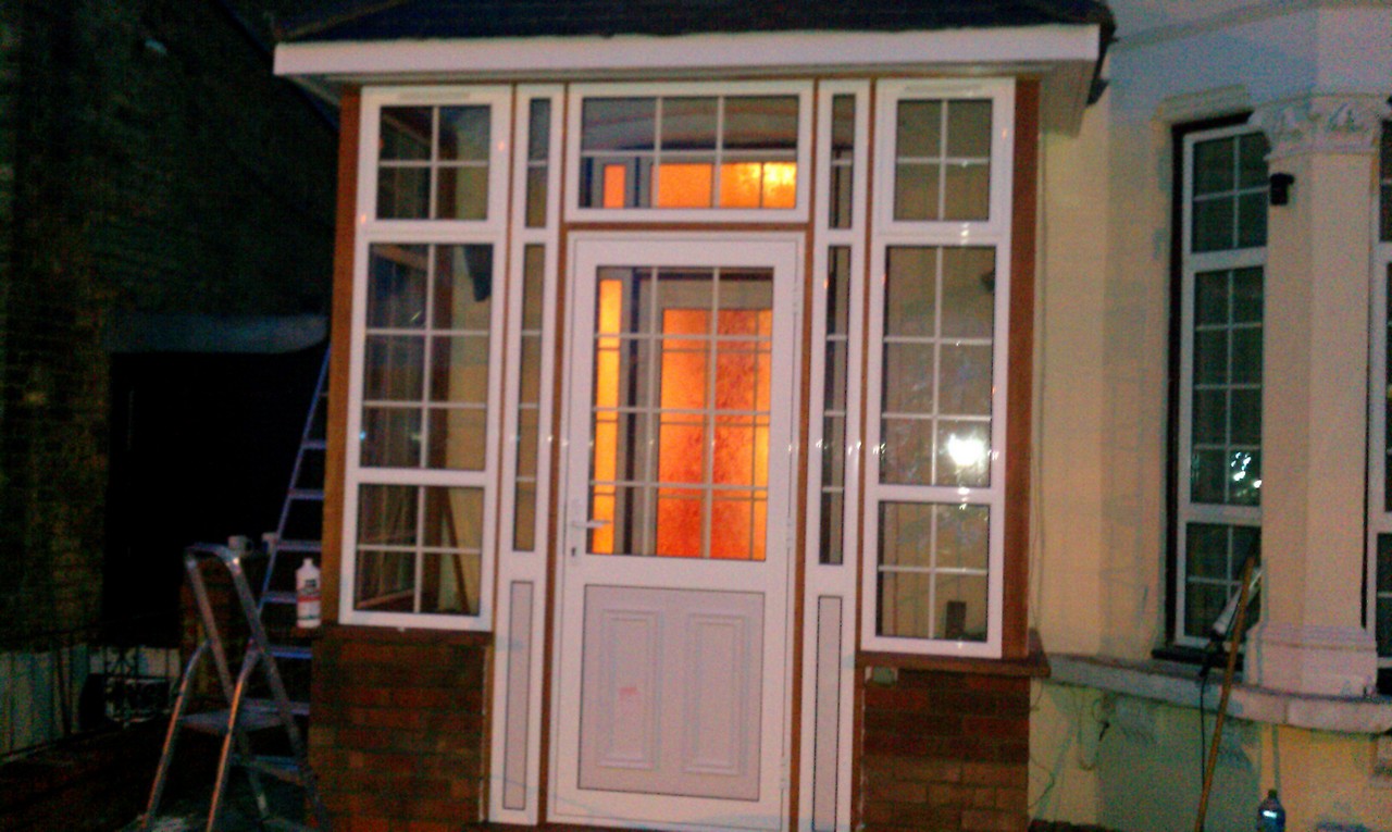 uPVC porch with Georgian bar glazing installed in Kilburn